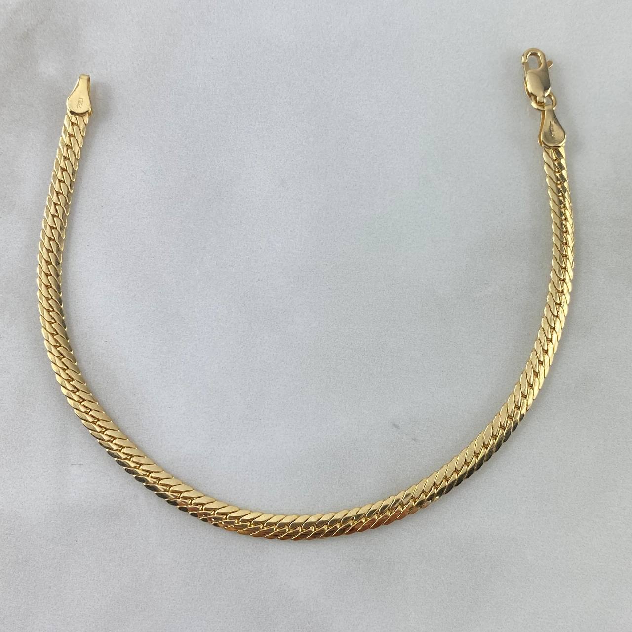 Pulso Serpiente 4.65gr / 20cm / 4mm Oro Amarillo +3©