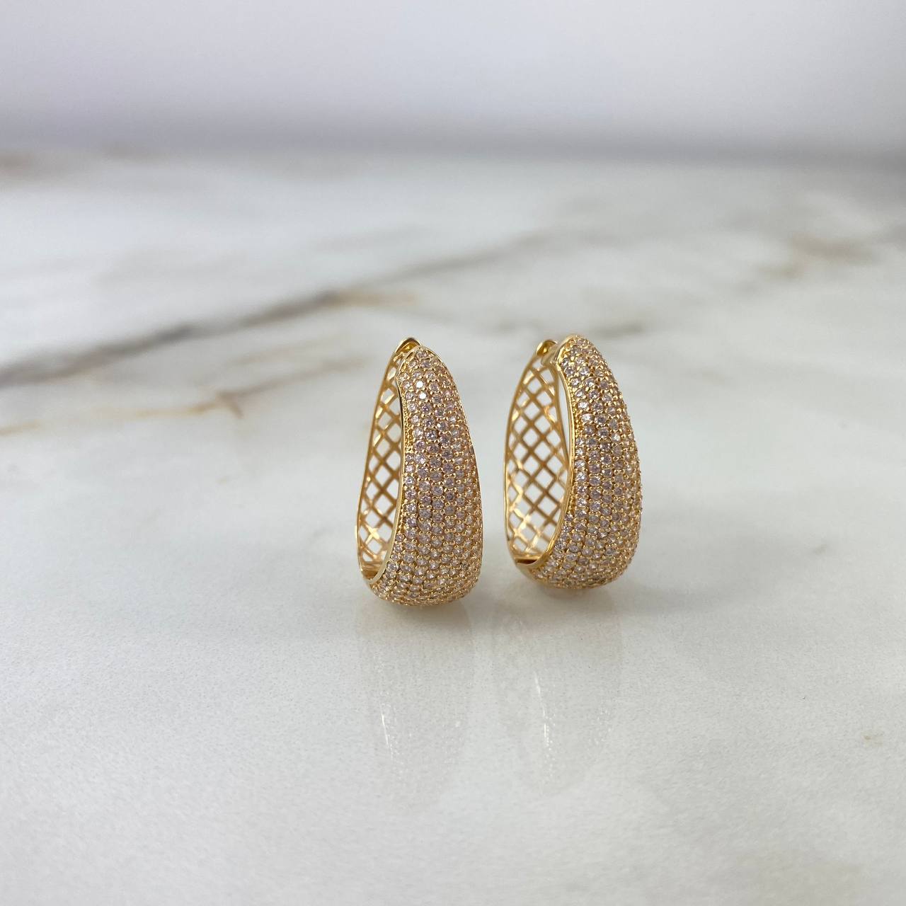 Candongas Daly 9.2gr / 2.3cm / Circones Blancos Oro Amarillo©