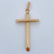 Dije Cruz 1.8gr / 4.8cm / Oro Amarillo 18K $