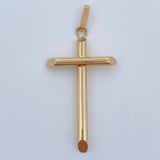 Dije Cruz 1.8gr / 4.8cm / Oro Amarillo 18K $