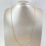 Cadena China 4.2gr / 60cm / 3mm Oro Amarillo +0 18K