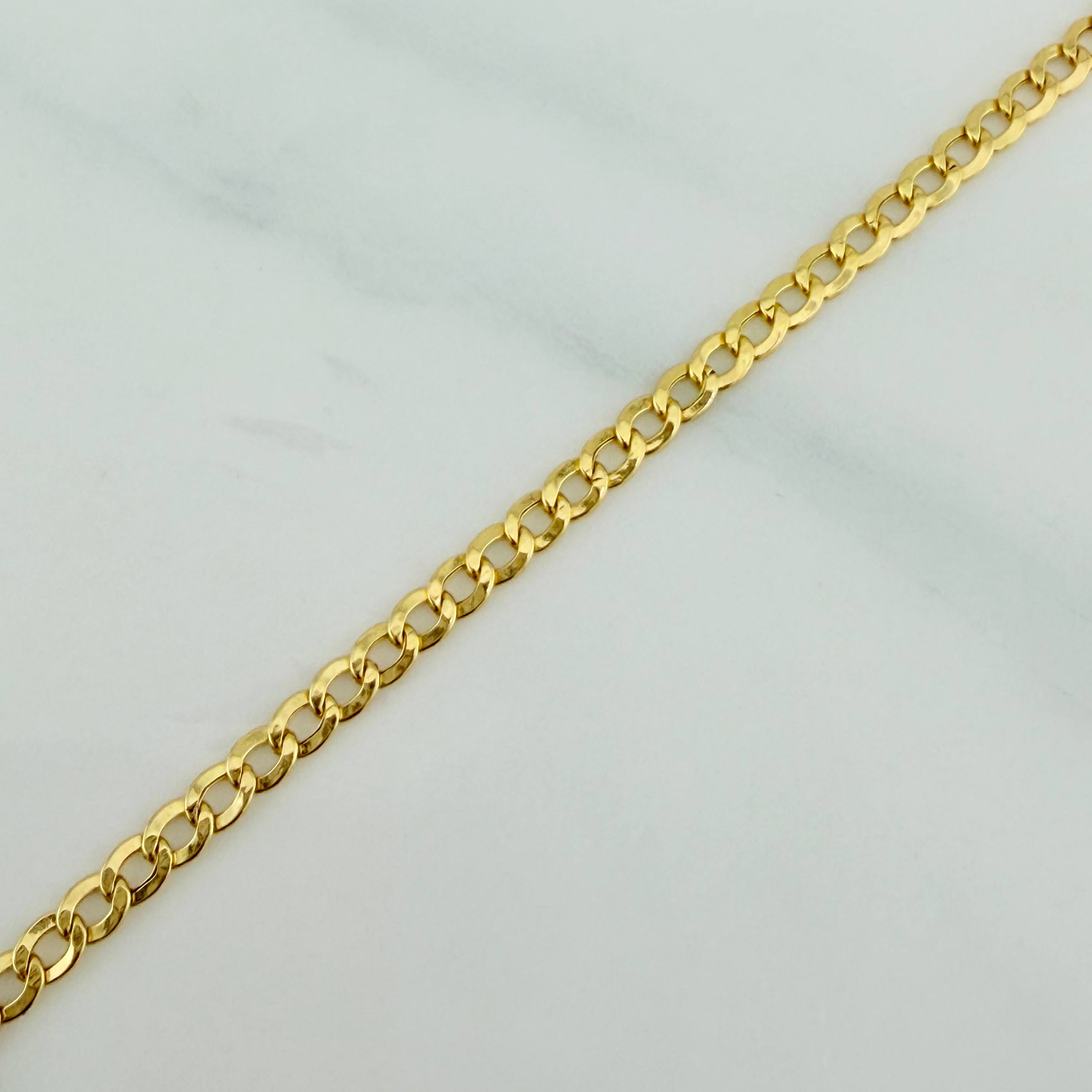 Pulso Cubana 1.25 g / 19 cm / 2.42 mm Oro Amarillo 18K