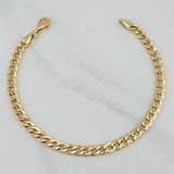 Pulso Cubana 5.7 g / 20 cm / 4.84 mm Oro Amarillo 18K