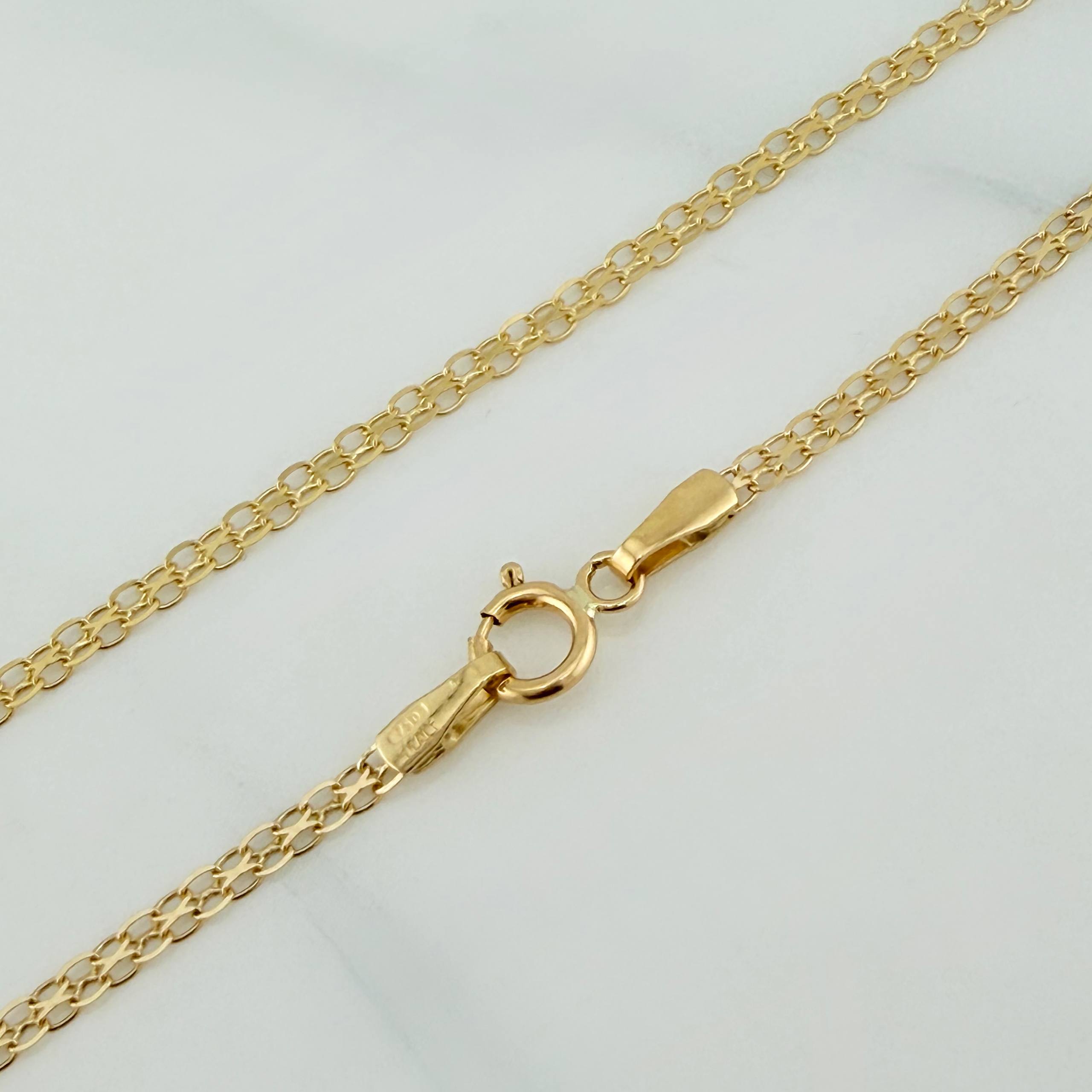 Cadena China 2.55 g / 60 cm / 1.6 mm Oro Amarillo 18K
