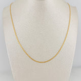 Cadena China 2.25 g / 50 cm / 1.6 mm Oro Amarillo 18K