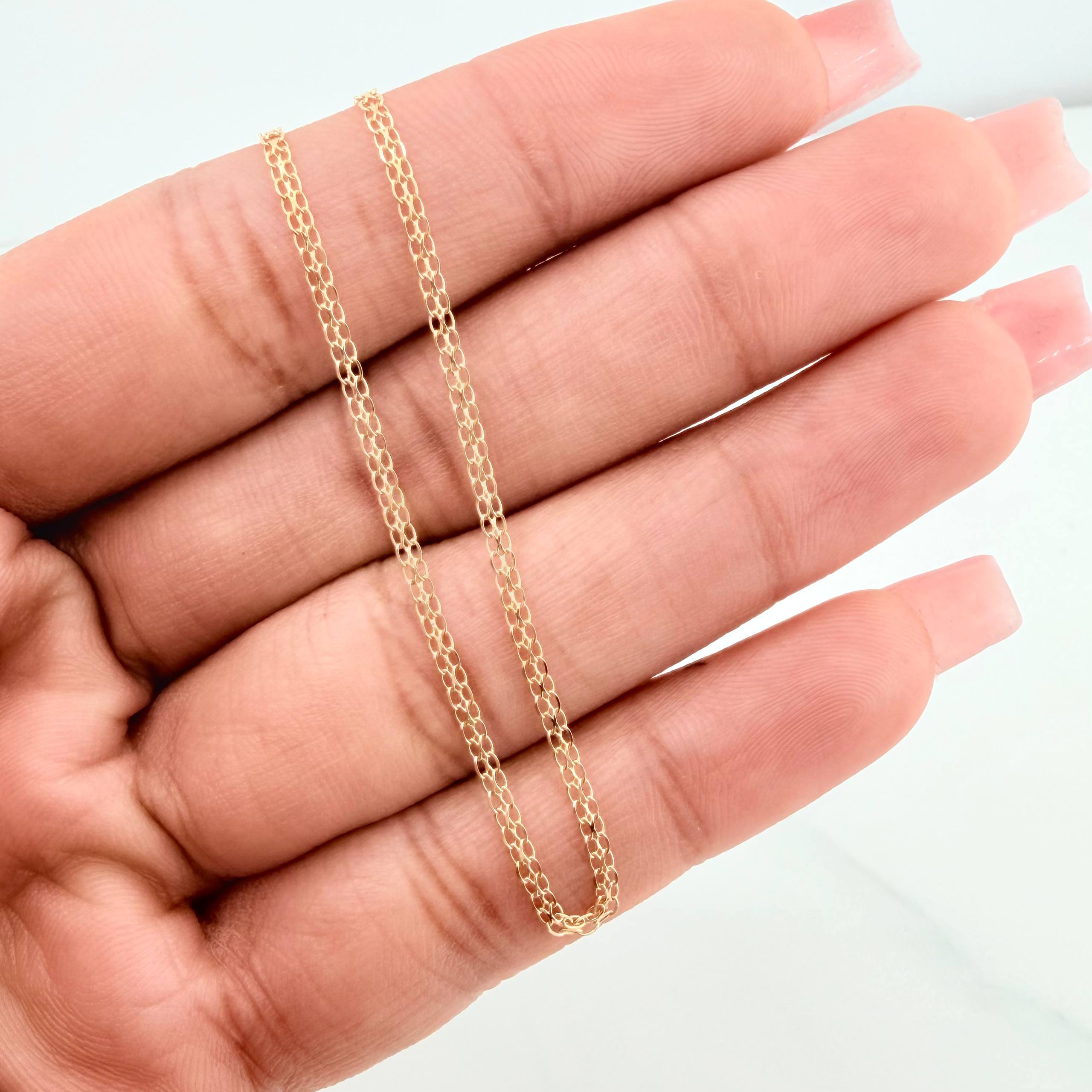Cadena China 2.15 g / 50 cm / 1.6 mm Oro Amarillo 18K
