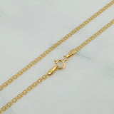 Cadena China 2.25 g / 50 cm / 1.6 mm Oro Amarillo 18K