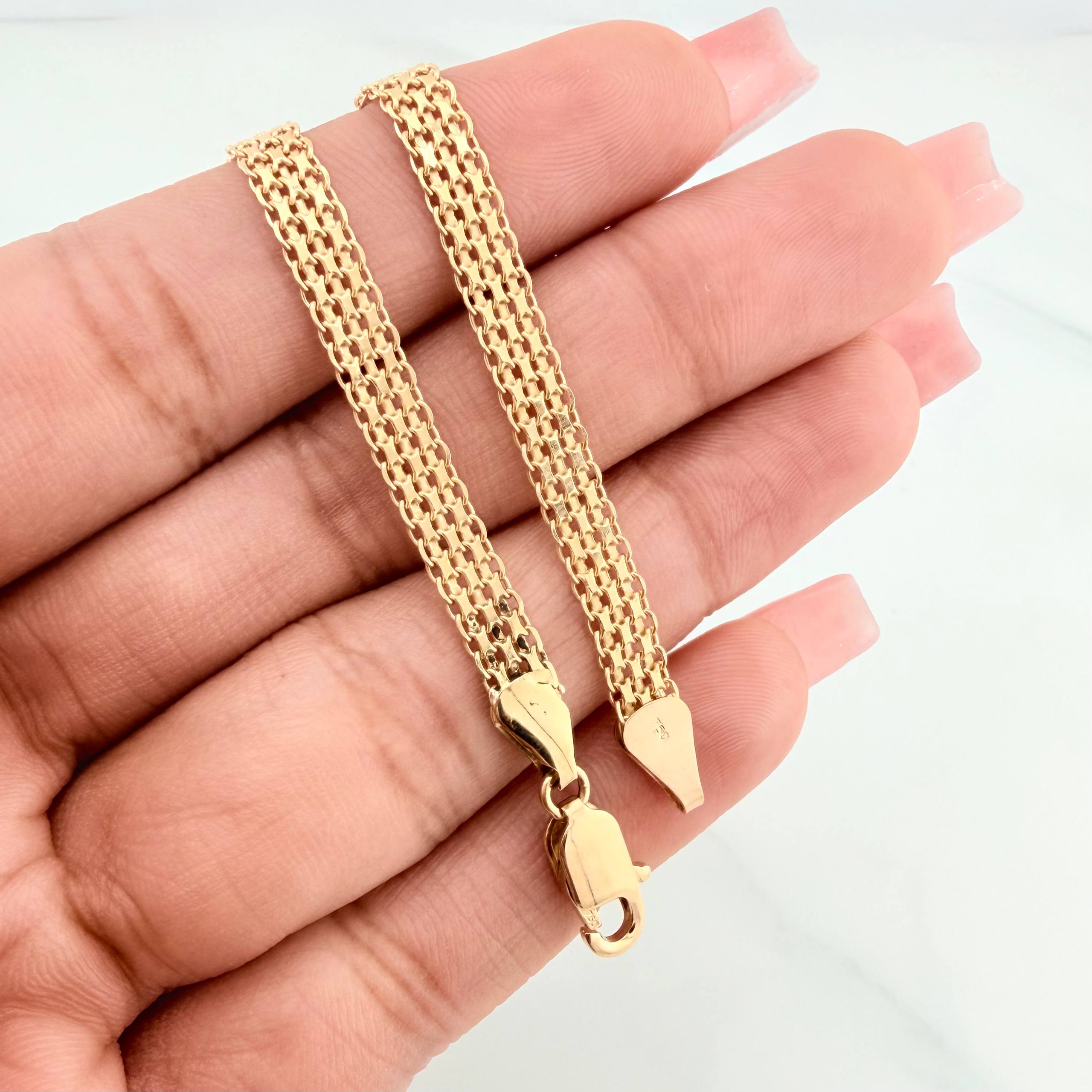 Pulso China 6.95 g / 20.05 cm / 5 mm Oro Amarillo 18K