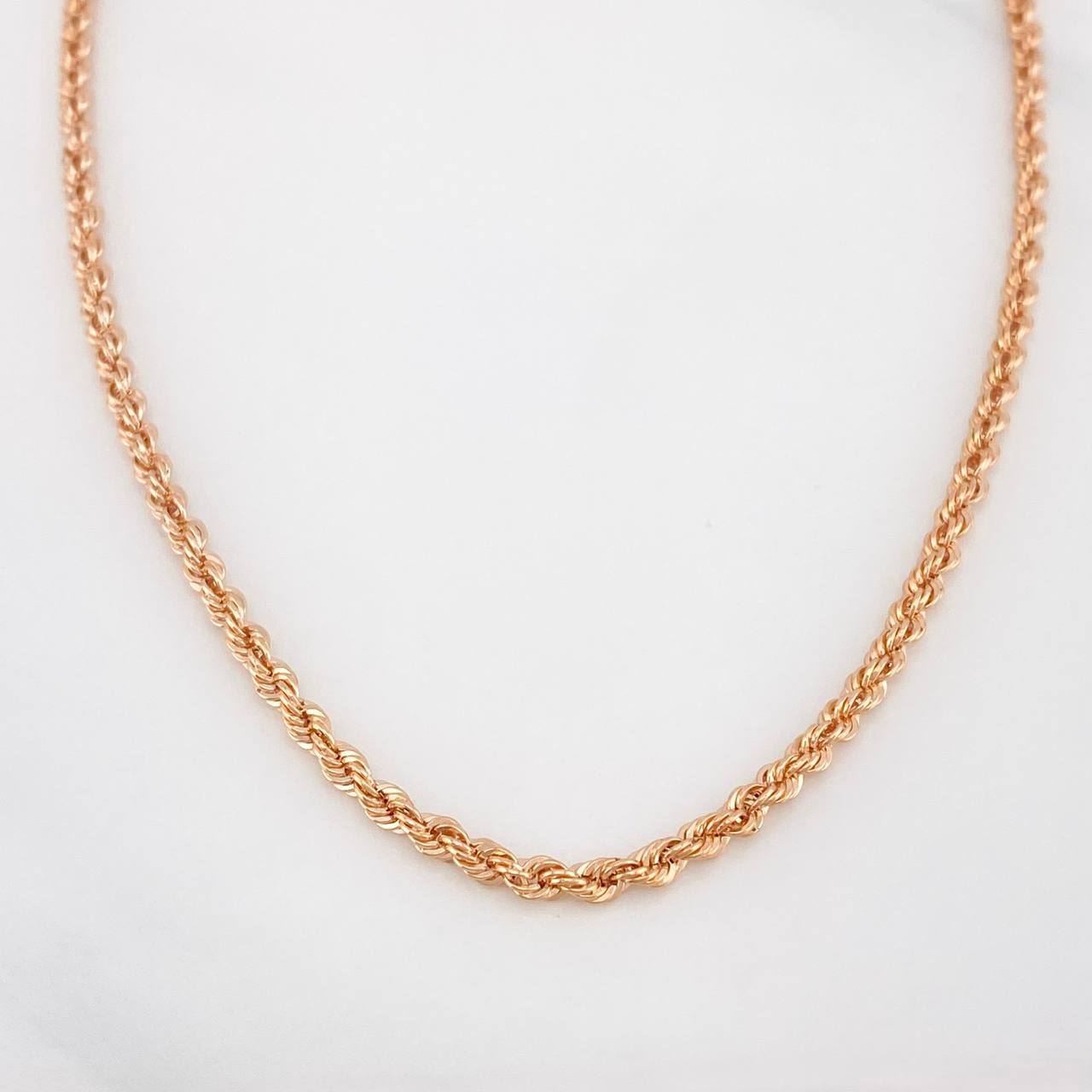 Cadena Lazo 5.1 g / 60.05 cm / 2.67 mm Oro Rosa 18K