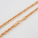 Cadena Lazo 5.1 g / 60.05 cm / 2.67 mm Oro Rosa 18K