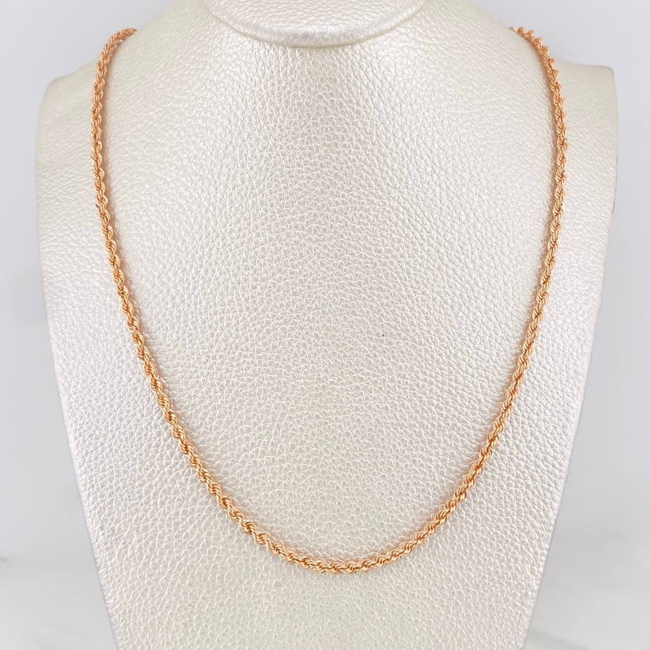 Cadena Lazo 5.1 g / 60.05 cm / 2.67 mm Oro Rosa 18K