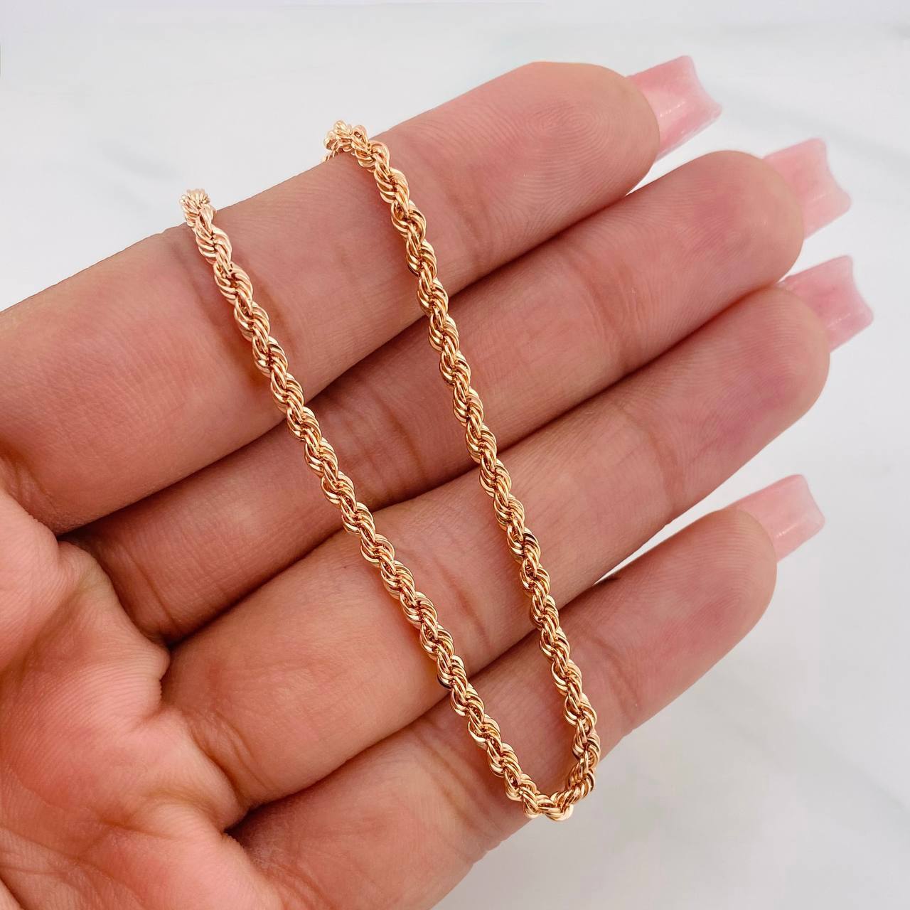 Cadena Lazo 5.1 g / 60.05 cm / 2.67 mm Oro Rosa 18K