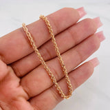Cadena Lazo 5.1 g / 60.05 cm / 2.67 mm Oro Rosa 18K