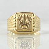 Anillo Corona Radial 1.9gr / T8 / Oro 18K