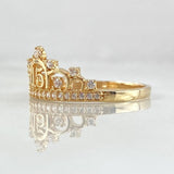 Anillo Corona 15s 2.35gr / T8 1/2 / Oro 18K