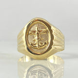 Anillo Ancla Radial 2.5gr / T8 3/4 / Oro 18K