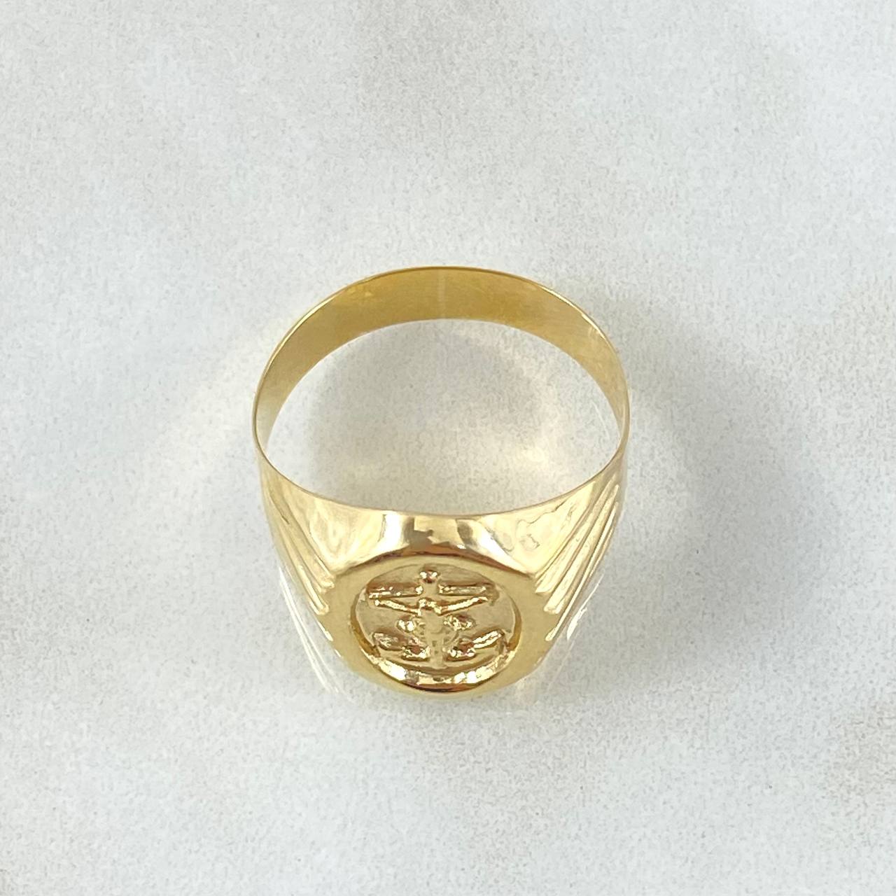 Anillo Ancla Radial 2.5gr / T8 3/4 / Oro 18K