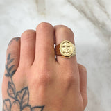 Anillo Ancla Radial 2.5gr / T8 3/4 / Oro 18K