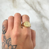 Anillo Brujula Rombica 2.65gr / T11 3/4 / Oro 18K