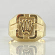 Anillo Corona Cubicular 2.45gr / T9 3/4 / Oro 18K