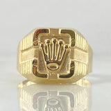 Anillo Corona Cubicular 2.45gr / T9 3/4 / Oro 18K