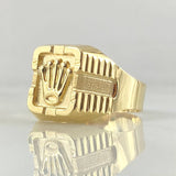 Anillo Corona Cubicular 2.45gr / T9 3/4 / Oro 18K