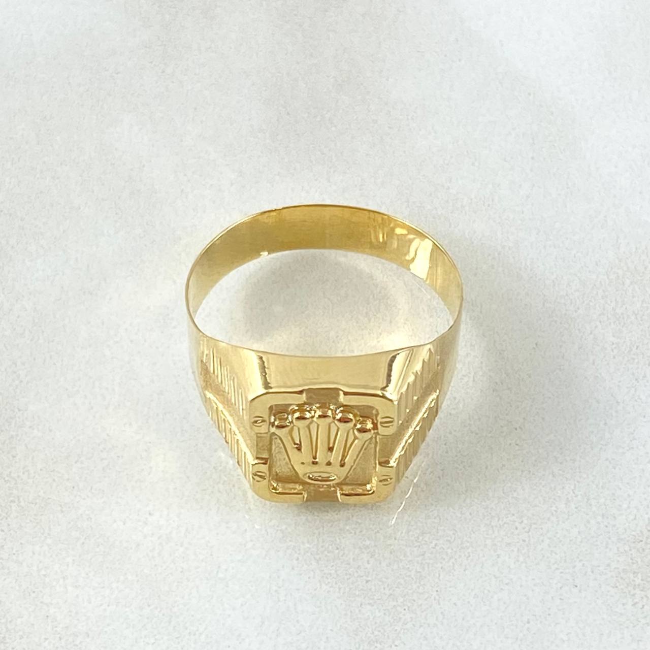 Anillo Corona Cubicular 2.45gr / T9 3/4 / Oro 18K