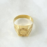 Anillo Corona Cubicular 2.45gr / T9 3/4 / Oro 18K