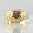 Anillo Corazón Estrellado 1.95gr / T8 1/4 / Oro 18K