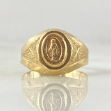 Anillo Virgen Milagrosa Estrellado 1.75gr / T6 1/4 / Oro 18K