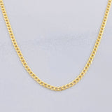Cadena Cubana 4.85g / 60cm / 1.9mm Oro Amarillo 18K
