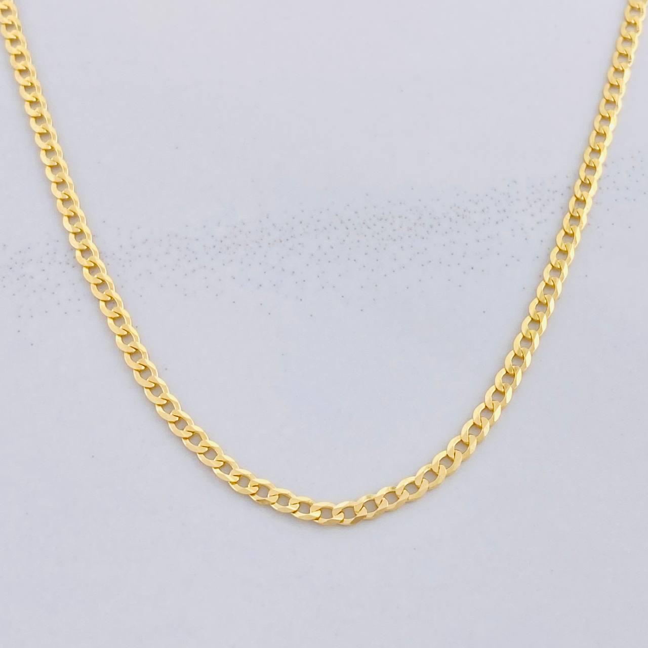 Cadena Cubana 4.05g / 50cm / 1.9mm Oro Amarillo 18K