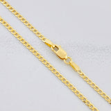 Cadena Cubana 3.7g / 45cm / 1.9mm Oro Amarillo 18K