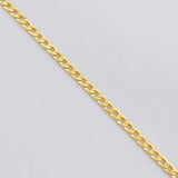 Cadena Cubana 4.85g / 60cm / 1.9mm Oro Amarillo 18K