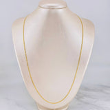 Cadena Cubana 4.85g / 60cm / 1.9mm Oro Amarillo 18K
