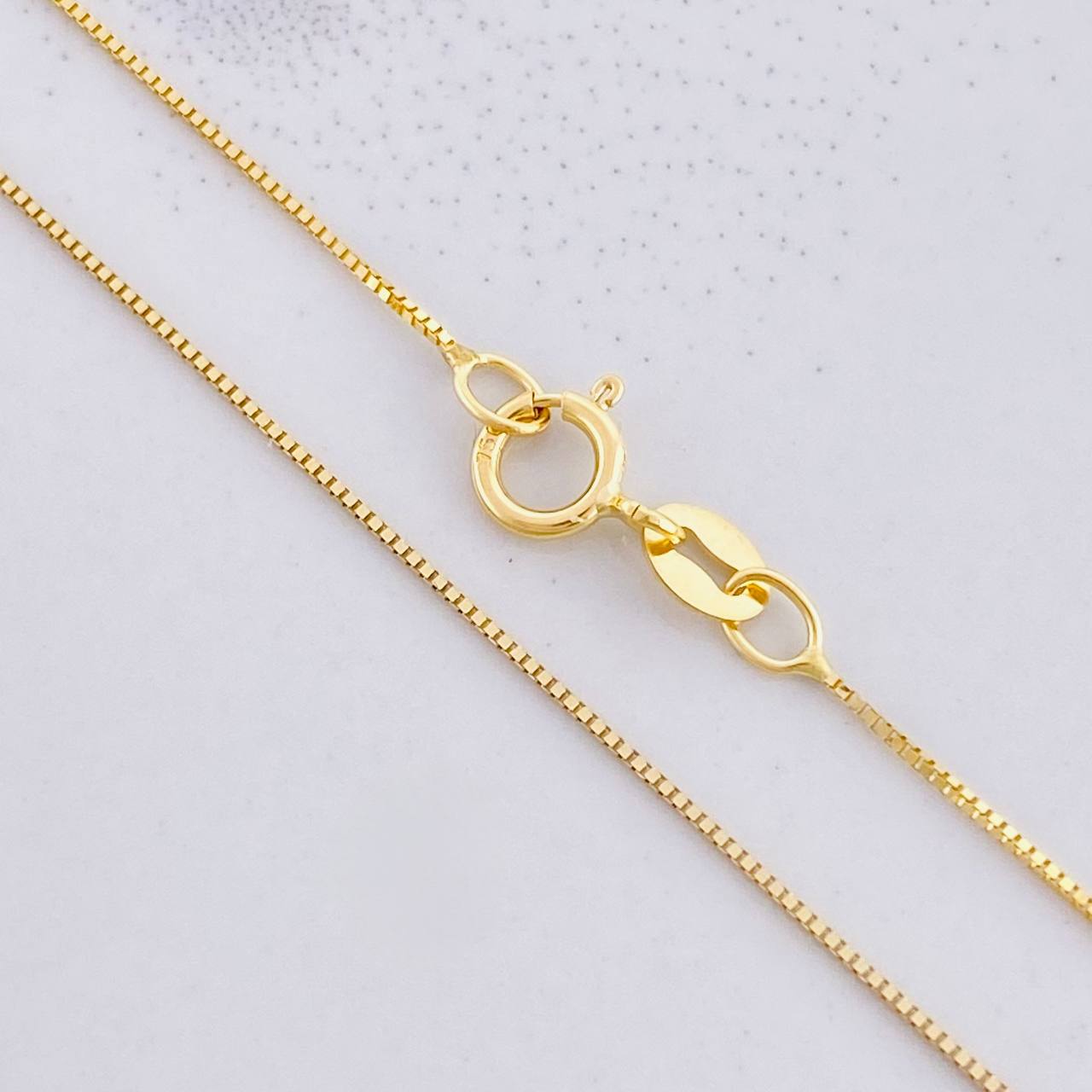 Cadena Veneciana 1.15g / 50cm / 0.9mm Oro Amarillo 18K