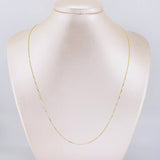 Cadena Veneciana 1.15g / 50cm / 0.9mm Oro Amarillo 18K