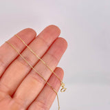 Cadena Veneciana 1.15g / 50cm / 0.9mm Oro Amarillo 18K