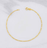 Pulso Figaro 0.6g / 18.1cm / 1.4mm Oro Amarillo 18K