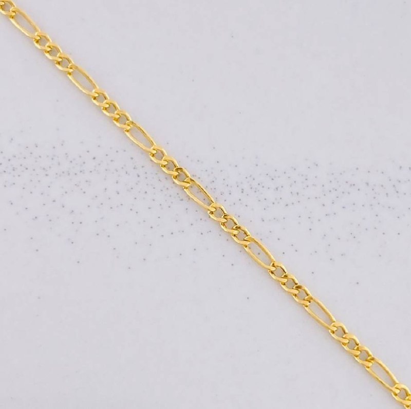 Pulso Figaro 0.6g / 18.1cm / 1.4mm Oro Amarillo 18K