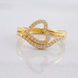 Anillo Curvo Corazón 1.95g / T5 1/4 Oro Amarillo 18K