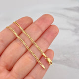 Cadena Cubana 4.85g / 60cm / 1.9mm Oro Amarillo 18K