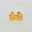 Topos Trébol Diamantados 0.9 g / 7.28 mm Oro Amarillo 18K