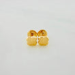 Topos Trébol Diamantados 0.6 g / 5.28 mm Oro Amarillo 18K