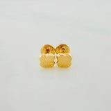 Topos Trébol Diamantados 0.6 g / 5.28 mm Oro Amarillo 18K