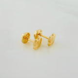 Topos Trébol Diamantados 0.6 g / 5.28 mm Oro Amarillo 18K