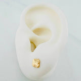 Topos Trébol Diamantados 0.6 g / 5.28 mm Oro Amarillo 18K