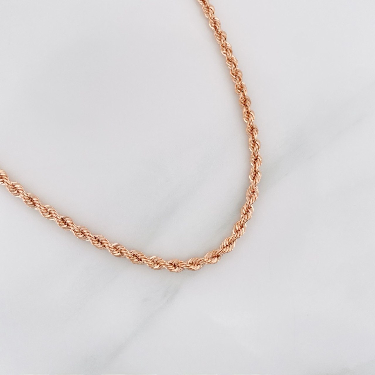 Cadena Lazo 5.1 g / 60.05 cm / 2.65 mm Oro Rosa 18K