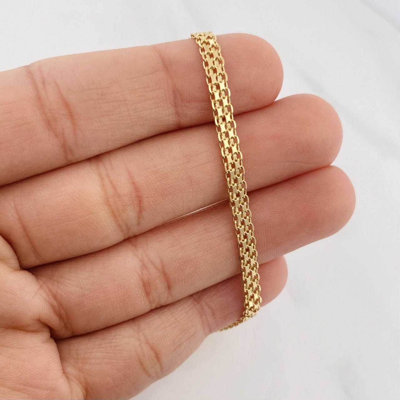 Pulso Chino 4.85 g / 19.05 cm / 3.7 mm Oro Amarillo 18K