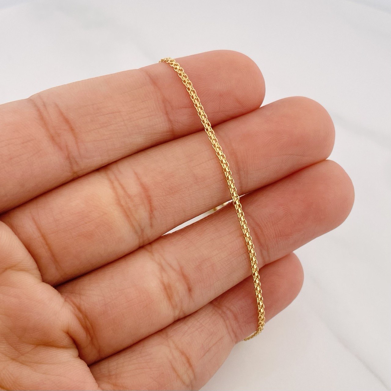 Pulso Chino 1.25 g / 19 cm / 1.35 mm Oro Amarillo 18K